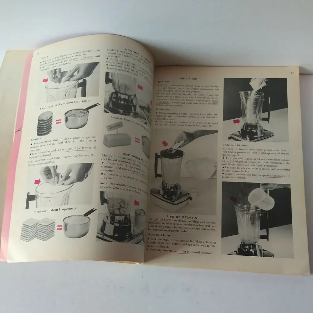 Blender Way To‎ Better Cooking Cookbook - Vtg 1960s Illustrated / ephemera